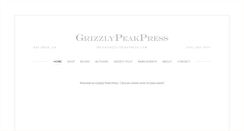 Desktop Screenshot of grizzlypeakpress.com